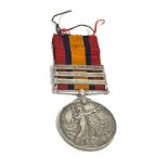 British Queen South Africa Medal 1902 Trooper rim reads: 78 TPR J. Burch Menne's Scouts