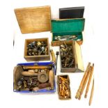 Large selection of miscellaneous to include brass door hooks, spindles etc.