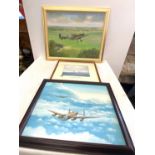 Lancasters painting by B G Price (987), painting of home is the hunter 602 squadron 1940, Small