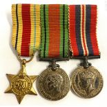 WW1 miniature medal trio set
