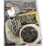 Tray of fixings / bolts etc