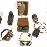 Selection of antique and vintage ear phone, receivers, bells etc.