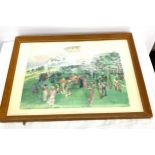 Framed Raoul Dufy print The Paddock