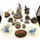 Large selection of assorted animal figures