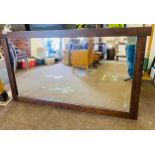 Large framed mirror, height 38 inches, Width 64 inches