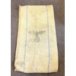 WW2 German with eagle hay/wheat sack measures approx 46" long 25.5" wide
