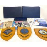 Large selection of Navy books and plaques