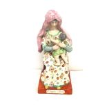 Early antique Staffordshire Virgin Mary ornament, no markings, approximately 11 inches tall