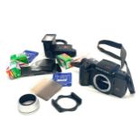 Pentax SFX 35mm SLR Film Camera, with accessories