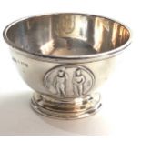 Elkington silver sugar bowl Birmingham silver hallmarks weight 127g