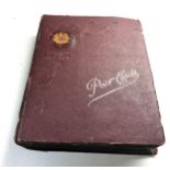 Antique postcard album over 200 postcards