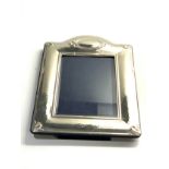 Large silver picture frame measures approx 29cm by 21cm