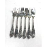 12 Latvian silver pastry forks 146g