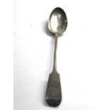 Antique victorian Exeter silver Basting spoon measures approx 31cm long weight 120g