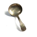 Antique Georgian silver tea caddy spoon