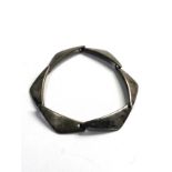 Signed Hans Hansen sterling silver abstract Design Bracelet No 238