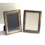 2 vintage silver picture frames measure approx 22cm by 17cm