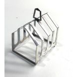 Silver toast rack Birmingham silver hallmarks weight 83g