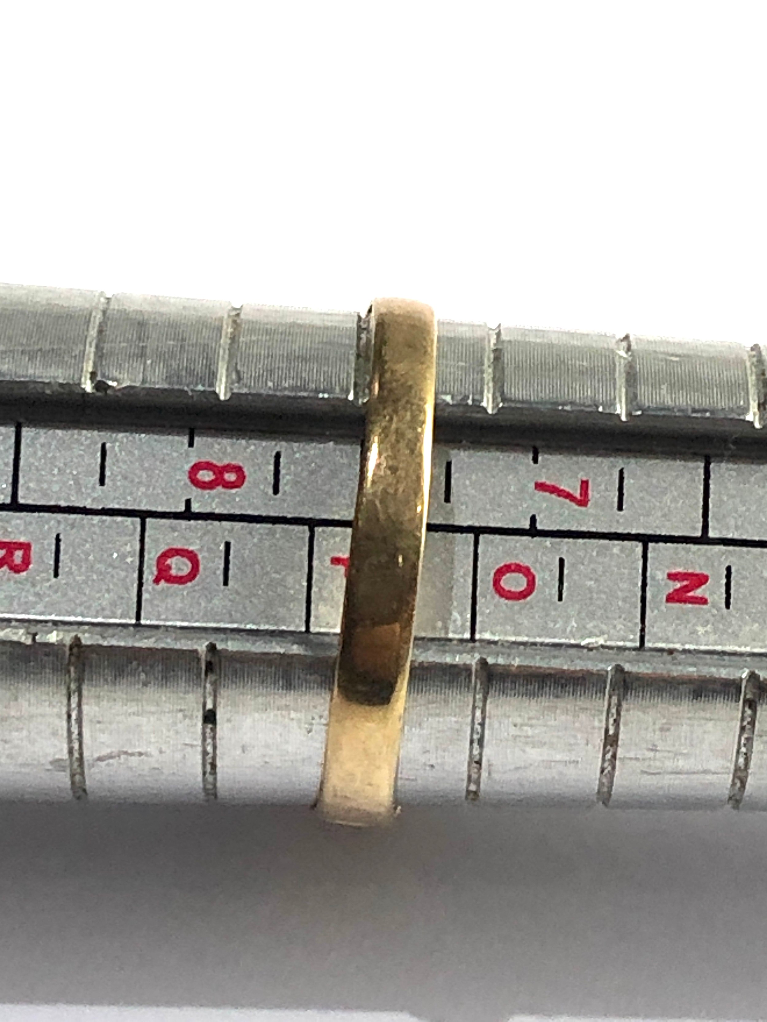 9ct gold diamond & sapphire ring weight 1.5g - Image 3 of 3