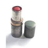 Rare Marcel Rochas Paris silver Lipstick