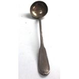 Large Antique continental silver soup ladle measures approx 13ins long weight 230g