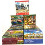 Selection of 7 Corner Piece puzzles