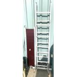 Set of decorating ladders with platforms