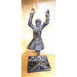 Vintage bronze Scottish dancer figure, approximate height: 9 inches