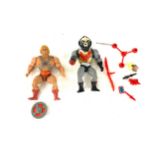 Vintage He man masters of the universe He - man and Hordak, with some accessories