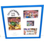 Thunderbirds framed picture with first day covers, approximate measurements Height 20.5 inches,