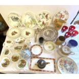 Large selection of miscellaneous includes pottery, glassware, royal albert the country walk