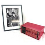 Churchill framed picture Set of anthology, life and times etc