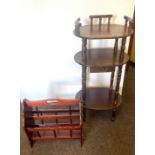 Telephone table, magazine rack