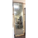 Extremely tall gilt framed mirror, decorative plaster work and gilt in need of repair, approximate
