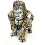 Ornamental Resin gorilla figure measures approx 11.5" tall