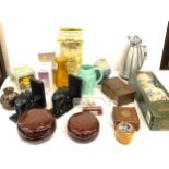 Selection of miscellaneous items to include treen, bookends etc