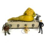 Jabba the hut playset, missing two figures and smoking pipe