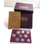 10 boxed sets of coinage of great britain 1970