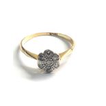 Antique 18ct gold diamond ring 1.5g