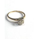 14ct white gold diamond ring 2.5g