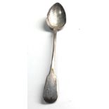 Antique silver basting spoon 12 ins long weight 90g