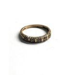 9ct gold diamond ring weight 2.1g