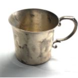 Sterling silver mug weight 112g