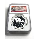 2012 1oz China silver Panda ANA World's Fair of Money PF69 ulta cameo