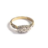 9ct gold diamond ring weight 2g 0.15ct diamonds