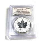 2012 $5 999 silver proof Maple Leaf with Titanic privy Mark