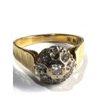 18ct gold vintage diamond ring (5g)