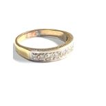 18ct gold diamond half eternity ring (3.9g)