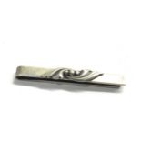 Sterling silver Denmark tie clip by John L Lauritzen