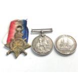 3 ww1 medals war medal toj.14541 p.sissons A.B.R.N long service h.m.s hawkins